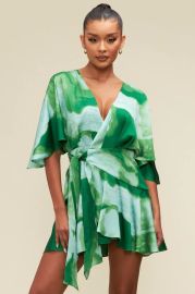 Tandy Wear Abstract Full Sleeve Wrap Dress at Tandy Wear