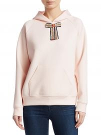 Tanina Jewel Bow Hoodie by Maje at Saks Fifth Avenue