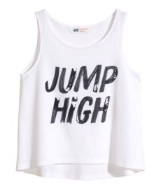 Tank Top with Printed Design at H&M