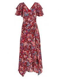 Tanya Taylor - Clementine Tiered Ruffle Print Silk Maxi Dress at Saks Fifth Avenue