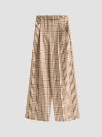 Tanya Taylor Adler Plaid Wide-Leg Pants | Saks Fifth Avenue at Saks Fifth Avenue
