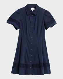 Tanya Taylor Corinne Button-Front Mini Dress at Neiman Marcus