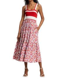 Tanya Taylor Gianna Floral Midi Dress at Saks Off 5th