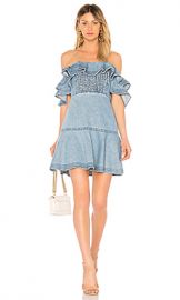 Tanya Taylor Lara Dress in Light Denim from Revolve com at Revolve