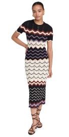 Tanya Taylor Leighton Knit Dress Black/Cream Multi M at Shopbop