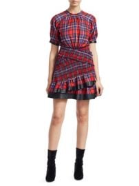 WornOnTV: Meghan’s red plaid dress on The View | Meghan McCain ...