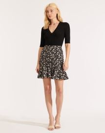 Taras Floral Skirt at Veronica Beard