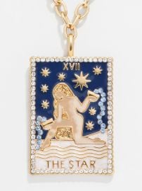 Tarot Card Necklace- The Star Tarot card pendant necklace BaubleBar at BaubleBar