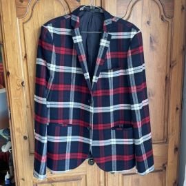 Tartan Blazer Jacket Large 40 42 for sale eBay at eBay