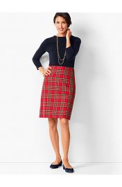 Tartan Plaid A-Line Skirt by Talbots at Talbots