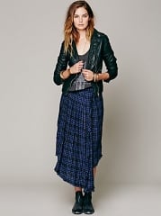 Tartan skirt at Free People