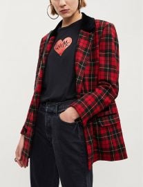 Tartan wool-blend jacket at Selfridges