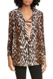 Taryn Leopard Print Silk Blazer at Nordstrom Rack