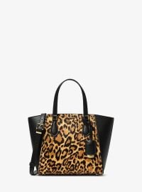 Taryn Small Leopard Print Calf Hair Convertible Crossbody Bag in MARIGOLD - Sale Michael Kors US at Michael Kors