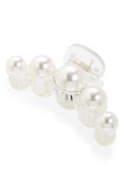 Tasha Crystal Jaw Clip in Pearl  at Nordstrom