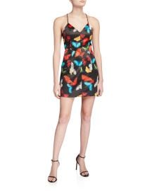 Tayla Structured Lantern Mini Dress at Neiman Marcus