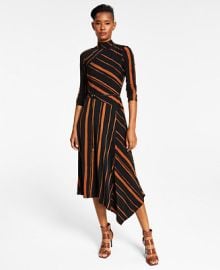 Taylor Asymmetrical Striped Dress - Macys at Macys