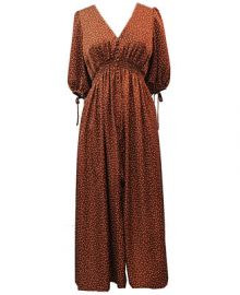 Taylor Dotted Satin Smocked-Waist Maxi Dress   Reviews - Dresses - Women - Macy s at Macys