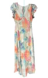 Taylor Floral Print Flutter Sleeve Midi Dress at Poshmark
