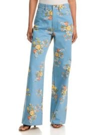 Taylor High Rise Wide Leg Jeans in Garden Bouquet at Bloomingdales