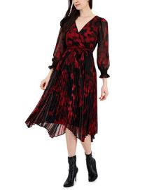 Taylor Womens Printed Pleated Fit Flare Dress Reviews - Dresses - Women - Macys at Macys