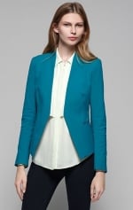 Teal blazer like Pennys at Theory