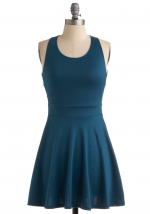 Teal dress from Modcloth at Modcloth