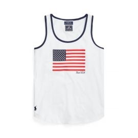 Team USA Flag Jersey Tank Top at Ralph Lauren