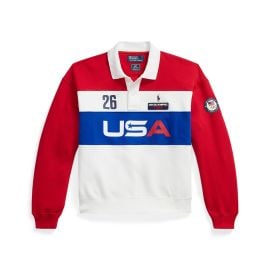 Team USA Polo Ralph Lauren Womenx27s Polo-Collar Pullover at Fanatics