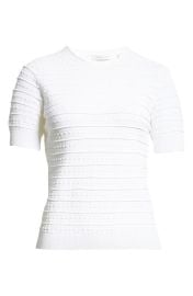 Tech Lace Short Sleeve Sweater by Rebecca Taylor at Nordstrom