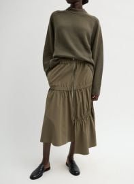 Tech Suiting Asymmetrical Skirt Tibi Official at Tibi