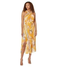 Ted Baker Ansa Cross Front Pleated Midi Dress  com at Zappos