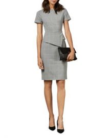 Ted Baker Arriia Working Title Glen Plaid Peplum Dress   Women - Bloomingdale s at Bloomingdales