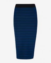 Ted Baker Blue Sashaey Ottoman Knit Midi Skirt at Ted Baker