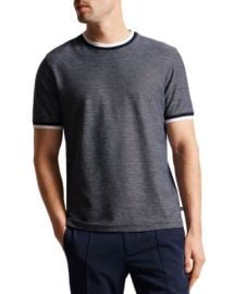 Ted Baker Bowker Regular Fit Cotton Textured Tee Bloomingdales at Bloomingdales