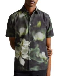 Ted Baker Campbell Photographic Floral Print Shirt Bloomingdales at Bloomingdales