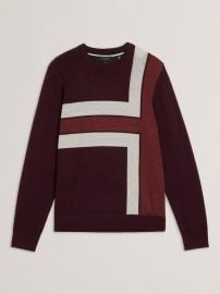 Ted Baker Color Block Crewneck Sweater Bloomingdales at Bloomingdales