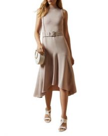 Ted Baker Corvala Belted Fluted-Skirt Midi Dress Women - Bloomingdale s at Bloomingdales