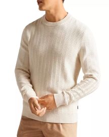 Ted Baker Crannog Textured Crewneck Sweater Bloomingdales at Bloomingdales