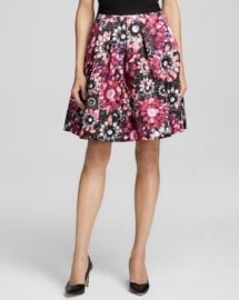 Ted Baker Crystal Brooch Print Full Skirt - Bloomingdaleand039s Exclusive at Bloomingdales