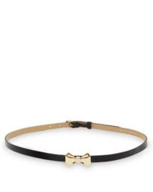 Ted Baker Curved Bow Leather Belt at Bloomingdales