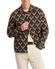 Ted Baker Dicapri Geo Jacquard Knitted Jacket Bloomingdalex27s Men at Bloomingdales