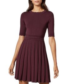 Ted Baker Dorlean Scallop Trim Knit Skater Dress   Bloomingdales at Bloomingdales