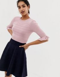 Ted Baker Dyana frill knitted dress   ASOS at Asos