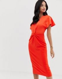 Ted Baker Ellame wrap over bodycon dress   ASOS at Asos