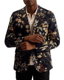 Ted Baker Emilioj Cotton Jersey Floral Slim Fit Suit Jacket Bloomingdales at Bloomingdales