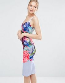 Ted Baker Emore Bodycon Dress in Focus Bouquet Print at asos com at Asos