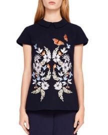 Ted Baker Enora Kyoto Gardens Collared Top at Bloomingdales