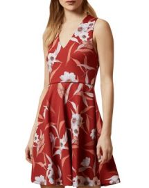 Ted Baker Enyaa Cabana Print Skater Dress Bloomingdales at Bloomingdales