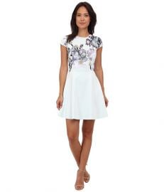 Ted Baker Faythe Torchlit Floral Skater Dress at Zappos